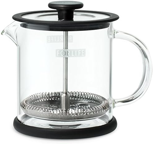 FORLIFE Cafe Style Glass Coffee/Tea Press, 16-Ounce, Black - Image 3