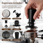54mm Espresso Accessories Kit, 7-Pcs Barista Tools Set with Calibrated Coffee Tamper, WDT Tool, Espresso Distributor, Dosing Funnel, Puck Screen & Wooden Tamping Station for Home Barista - Image 6
