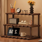 Wooden Mug Holder Countertop, 3 Tier Coffee Cup Holder Mug Display Coffee Mug Organizer Mug Rack for Coffee Station Organizer Mug Shelf for Cabinet for Kitchen, Home,30cm - Image 7