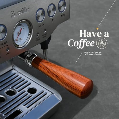 54mm Bottomless Portafilter - Compatible With Breville Espresso Machine Barista Express(Pro, Touch), Bambino (Plus), 8 Series(Filter Basket +Wall Holder Included) - Image 6