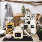 Bormiolio Rocco Clear Jar with Chalkboard, 25.3 Oz (Pack of 5) - Image 4