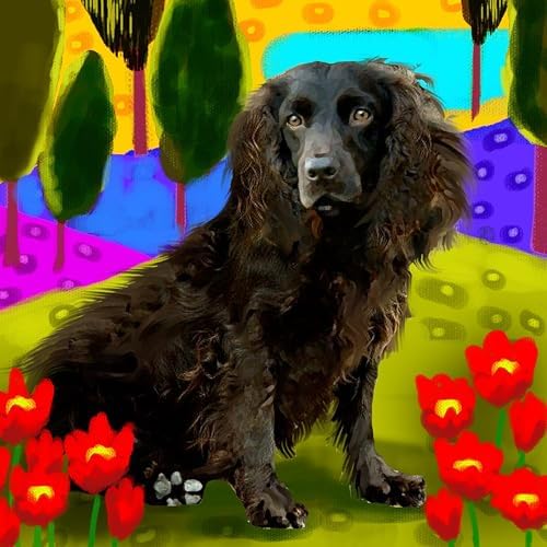 CafePress BOYKIN SPANIEL DOG LAKE Tumbled Stone - Set of 4 Coasters Set of 4 w/holder - Image 2