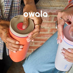 Owala SmoothSip Slider Insulated Stainless Steel Coffee Tumbler, Reusable Iced Coffee Cup, Hot Coffee Travel Mug, BPA Free 20 oz, Vanilla Bean - Image 5