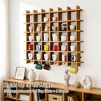 Mug Shelf for Wall, 41.3 x 35.2 Inch Coffee Mug Display Shelf - Image 5