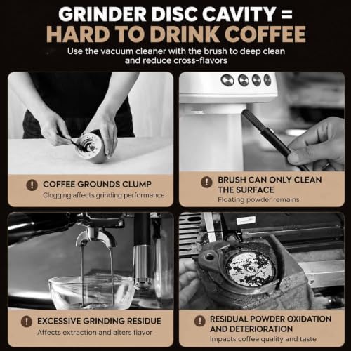 Mini Coffee Grinder Vacuum Cleaner, 2026 New Coffee Grinder Cleaner，Black - Image 6