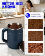Electric Grain Mill Grinder 500G, 304 Stainless Steel Flour Mill Grinder for Home Use for Dry Grains Spices Coffee Corn Pepper, Ultrafine Grain Household Flour Mill, Kitchen - Image 4