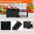 SIXRARI Electric French Fry Cutter, French Fries Cutter with 1/2 & 3/8 Inch Blade, Automatic Potato Cutter, Professional Commercial and Household Potato Slicer, Use for Cucumbers, Carrot, Apples - Image 5