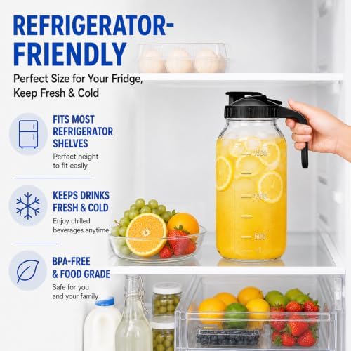 3 Pack 64oz Pitcher with Lid, Ice Tea Pitcher for Fridge - Image 5