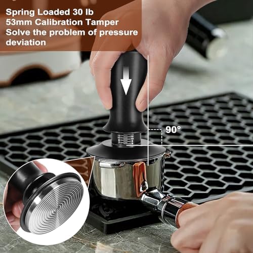 53.5mm Espresso Accessories Kit,Tamper,WDT Tool,Stand and Dosing Funnel - Image 2