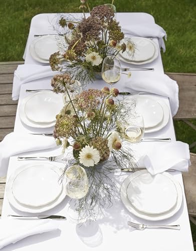 Lenox Blue Bay White Porcelain 12-Piece Dinnerware Set for 4 - Image 4
