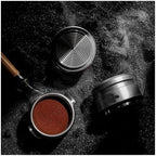 Espresso Tamper, Compatible For MUVNA, V2,Slow Rebound Coffee Tamper With Stainless Steel Ripple Base For 51mm / 53mm / 58mm Portafilters(Distributor-Black-53 dbl paddle) - Image 2