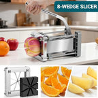 French Fry Cutter, Sopito Professional Stainless Steel Potato Cutter with 1/2", 1/4", 3/8" & Wedge Blades for Potatoes, Carrots, Apples - Image 4
