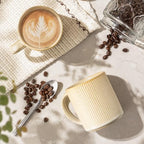theterra Ceramic Coffee Mugs Set of 6, 14.2 oz Coffee Cups with Handle - Image 2