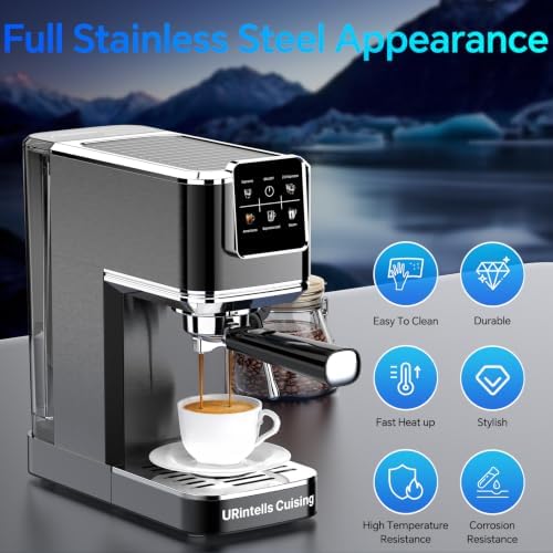 URintells Cuising Espresso Machine with Touchscreen And Cold Brew - Image 6