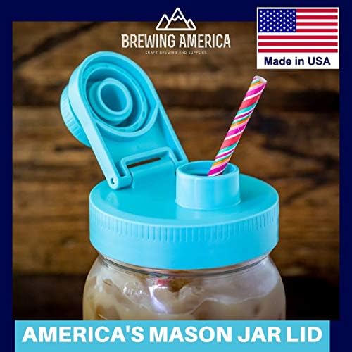 Filter and Mason Jar with Drinking Lid: Stainless Steel Fine Filter and 1 Quart Mason Jar and American-made Drink Lid - Easy Cold Brew at Home! - Image 7