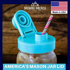 Filter and Mason Jar with Drinking Lid: Stainless Steel Fine Filter and 1 Quart Mason Jar and American-made Drink Lid - Easy Cold Brew at Home! - Image 7