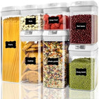 Airtight Food Storage Containers with Lids, 7-Piece BPA-Free Canister Set by Unknown