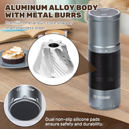 Electric Coffee Grinder Dual-Mode Electric and Manual Grinding 7-Speed Precision Grinding Portable Coffee Bean Grinder Suitable for Espresso, French Press, and Drip Coffee - Image 4