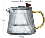 Kettle,Tea Kettle,Stainless Steel Teakettle,Thick Borosilicate Glass Teapot with Removable Infuser,Stovetop Safe Tea Kettle,Blooming and Loose Leaf Tea Kettle - 500ML (Size : 500ML) - Image 2