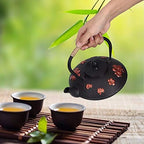 30oz Cast Iron Teapot, Japanese Tetsubin with Straight Hook Spout, Tea Kettle for Home, Tea House - Image 5