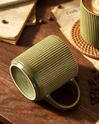 famiware Coffee Mug Set of 8, Star 12 oz Ceramic Mugs Cups Set with Handle - Image 7