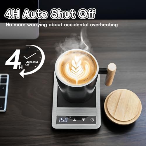 Coffee Mug Warmer & Mug Set 2025, Heated Cup for Desk with Temperature Control and Smart Auto Shut Off, 14oz - Image 2