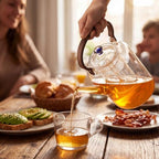 3L/101oz Large Glass Teapot with Infuser & Lid, Stovetop Safe - Image 6