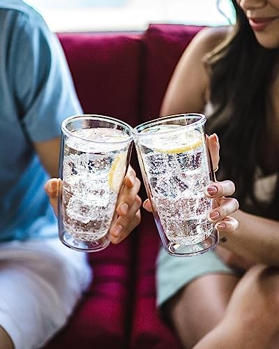 Tervis Clear & Colorful Tabletop - Bayou View Collection Made in USA Double Walled Insulated Tumbler Travel Cup Keeps Drinks Cold & Hot, 16oz - 4pk, Assorted Pastels - Image 2