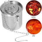 Stainless Steel Seasoning Bag Tea Strainers & Filters Tea Ball Strainers Tea Infuser Multipurpose Filter Seasoning Strainer, Seasoning Strainer for Gravy Soup Taste (1.3L) - Image 4