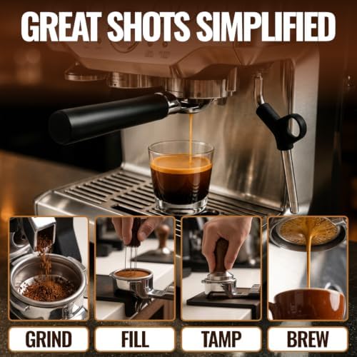54mm Bottomless Portafilter, True Lay-Flat Naked Portafilter - Image 7