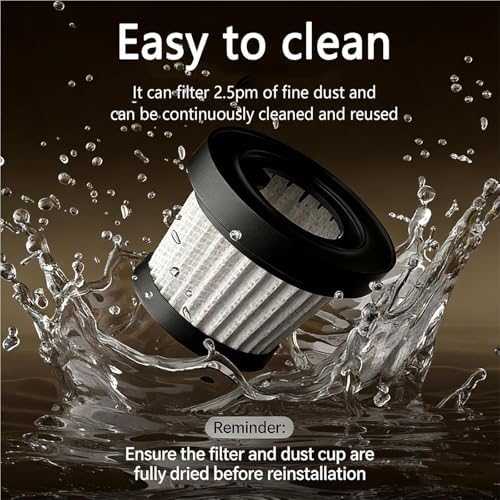 Professional Coffee Vacuum Cleaner, Handheld Electric Grinder Cleaning Tool with 2 Nozzles 2 Filters 23g Powder Collection Bin for Espresso Desktop Powder - Image 7