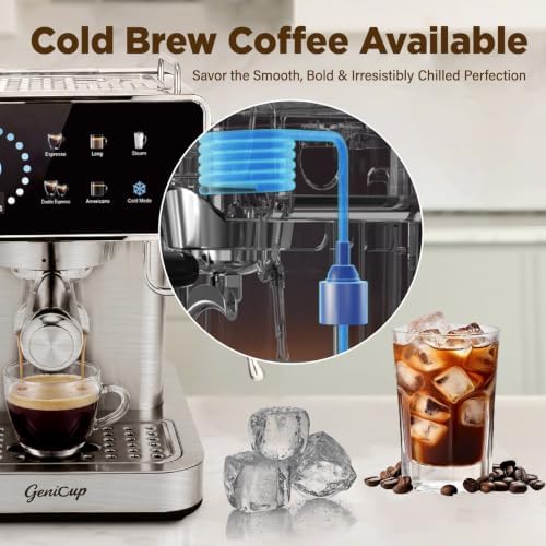 20 Bar Espresso Coffee Machines with Cold Brew & Customizable Program (Pro) - Image 3