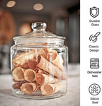 Maredash Glass Jars 32oz, Candy Jar with Lid 6 Pack - Image 4