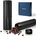 Single Dose Coffee Bean Storage, Portable 2-Pack Airtight Canister (Black) by YINFLEX