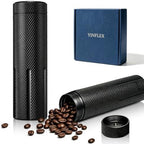 Single Dose Coffee Bean Storage, Portable 2-Pack Airtight Canister (Black) by YINFLEX