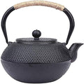 Tea Kettle Vintage Handmade Japanese Cast Iron Teapot with Infuser for Loose Leaf Tea and Teabags, Tetsubin Tea Kettle Stovetop Safe(Size:1.2L) by MGEMJMJ