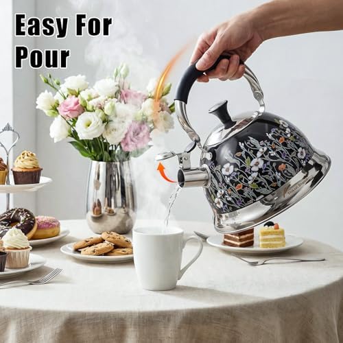 Tea Kettle, 3.1QT Vintage Whistling Tea Kettle for Stovetop - Image 7