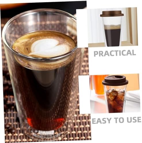 350ml Double Wall Coffee Mug High Borosilicate Glass Coffee Holder - Image 4