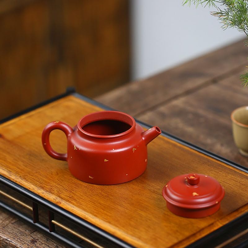 Tea Pots For Loose Tea Chinese Retro Purple Clay Teapot, Exquisite And Durable Tea Set, Office Tea Set, Floral Teapot Suitable For Black Tea, Green Tea, Oolong Tea Tea Infuser Pot - Image 4