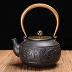 Tea Kettle 1400ML Cast Iron Tea Pots With Copper Handle, Japanese Healthy Tetsubin Tea Kettle For Loose Leaf Tea, Handmade Gift Box - Image 4