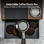 Espresso Tamping Station with Knock Box, 8-in-1 Wooden Coffee Organizer, Espresso Knock Box & Tamping Station 58mm, Fits 51/53/54/58mm Portafilter Tamper Distributor for Home Barista - Image 4