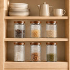 Glass Jars With Lids, Pantry Storage Containers, 24oz Coffee Canister - Image 7