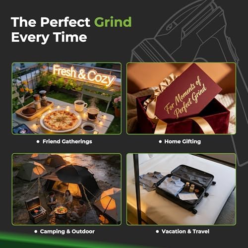 Mamba Original Electric Seed Grinder, USB-C Rechargeable Spice Mill, Green - Image 5