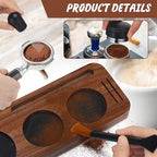 13 Pcs Espresso Accessories Set 51mm Tamper WDT Espresso Distribution TOOL Kit Frothing Pitcher, Mat, Latte Art Pen, Sandalwood Tamping Station, Barista Towel, Brush and Decorative Stencils - Image 6