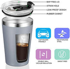 VEGOND 12oz Tumbler Stainless Steel Tumbler bulk Vacuum Insulated Double Wall Travel Tumbler with Lid and Straw Reusable Tumbler, Grey 6 Pack - Image 2