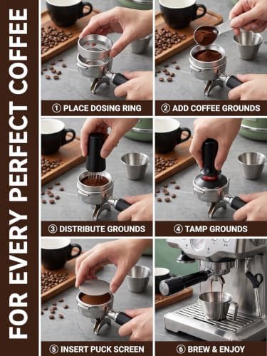7 PCS 51MM Espresso Tamper Set, Espresso Accessories Kit for Coffee Lovers - Image 7