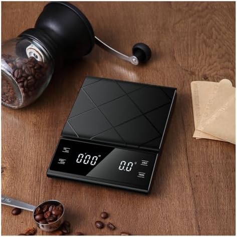 Digital Scale, Coffee Scale, Timer Function, Digital Display, Maximum Weighing 3kg, Accuracy 0.1g Food Kitchen Gram Weight Small Balance(White) - Image 4