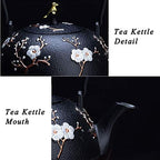 tetsubin Cast iron Tea Kettle workshop Healthy japanese Tea pot with Stainless Steel Infuser（40 oz） - Image 6
