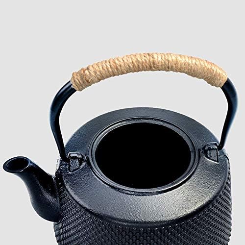 Teapot 1600ML Large Japanese Cast Iron Teapot With Stainless Steel Infuser/Filter, Antique Small Dot Tetsubin Tea Kettle As Gift Black - Image 6
