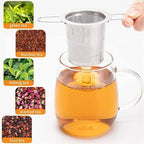 cold brew coffee filter 6/12/20pcs Tea Infuser Stainless Steel Strainer Folding Handle Filter Fine Mesh Basket For Loose Leaf(6pcs) - Image 6